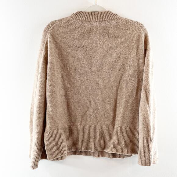 Rails Miranda Cashmere Silk Blend Long Sleeve Pullover Sweater Oatmeal XS - Picture 9 of 9